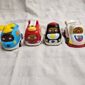 VTech Go! Go! Smart Wheels Cars Lot of 4 Tested and Working
